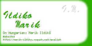 ildiko marik business card