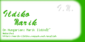 ildiko marik business card